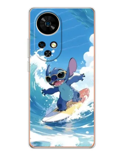Чехол для Ulefone Note 17 Pro с картинкой «Стич на волне»