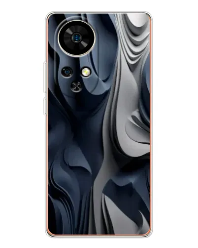 Чохол для Ulefone Note 17 Pro з картинкою «Об'ємні сині складки» Чохол для Ulefone Note 17 Pro з картинкою «Об'ємні сині складки»