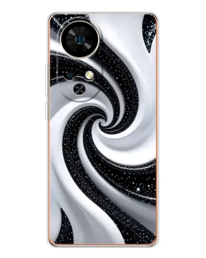 Чохол для Ulefone Note 17 Pro з картинкою «Чорно-біла спіраль» Чохол для Ulefone Note 17 Pro з картинкою «Чорно-біла спіраль»