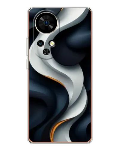 Чохол для Ulefone Note 17 Pro з картинкою «Об'ємні чорно-білі стрічки» Чохол для Ulefone Note 17 Pro з картинкою «Об'ємні чорно-білі стрічки»