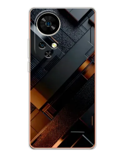 Чохол для Ulefone Note 17 Pro з картинкою «Чорні геометричні блоки» Чохол для Ulefone Note 17 Pro з картинкою «Чорні геометричні блоки»
