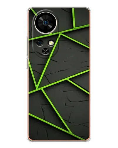 Чохол для Ulefone Note 17 Pro з картинкою «Зелені геометричні лінії» Чохол для Ulefone Note 17 Pro з картинкою «Зелені геометричні лінії»