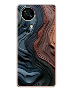 Чохол для Ulefone Note 17 Pro з картинкою «Кольорові хвилі каньйону»