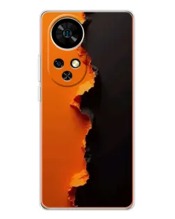 Чохол для Ulefone Note 17 Pro з картинкою «Помаранчевий розлом»
