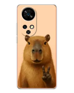 Чехол для Ulefone Note 17 Pro с картинкой «Капибара виктория»