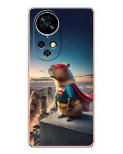 Чехол для Ulefone Note 17 Pro с картинкой «Капи-мен супергерой»