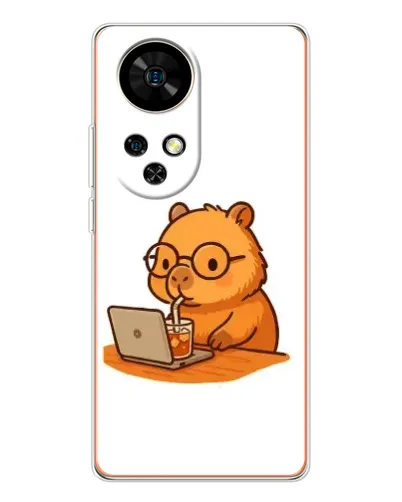 Чехол для Ulefone Note 17 Pro с картинкой «Капибара с ноутбуком» Чехол для Ulefone Note 17 Pro с картинкой «Капибара с ноутбуком»