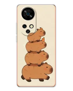 Чехол для Ulefone Note 17 Pro с картинкой «Башня из капибар»