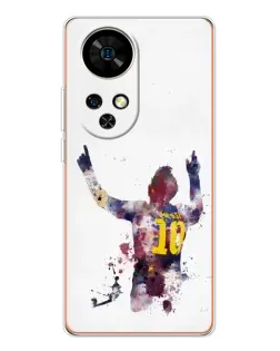 Чехол для Ulefone Note 17 Pro с картинкой «Акварельный Месси Барселона»