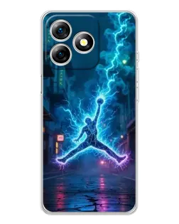 Чехол для Ulefone Note 18 Pro с картинкой «Jordan Gold Jumpman»
