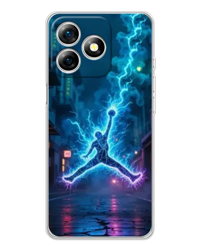 Чехол для Ulefone Note 18 Pro с картинкой «Jordan Gold Jumpman»