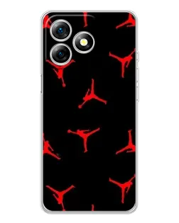 Чехол для Ulefone Note 18 Pro с картинкой «Jordan Red Pattern»