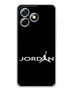 Чехол для Ulefone Note 18 Pro с картинкой «Jordan White Logo» Чехол для Ulefone Note 18 Pro с картинкой «Jordan White Logo»