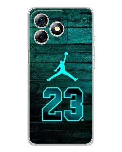 Чехол для Ulefone Note 18 Pro с картинкой «Jordan Cyan 23» Чехол для Ulefone Note 18 Pro с картинкой «Jordan Cyan 23»