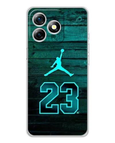 Чехол для Ulefone Note 18 Pro с картинкой «Jordan Cyan 23»
