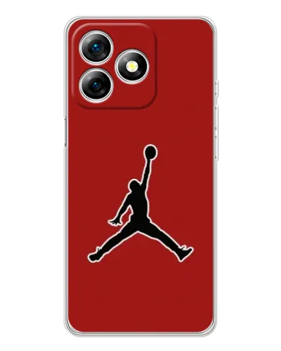 Чехол для Ulefone Note 18 Pro с картинкой «Jordan Red Back»