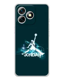 Чехол для Ulefone Note 18 Pro с картинкой «Jordan Blue Fire» Чехол для Ulefone Note 18 Pro с картинкой «Jordan Blue Fire»