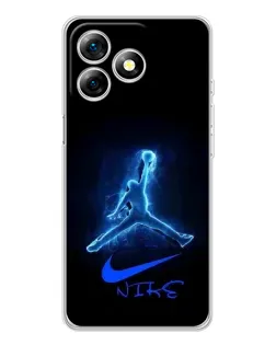 Чехол для Ulefone Note 18 Pro с картинкой «Jordan Neon Blue» Чехол для Ulefone Note 18 Pro с картинкой «Jordan Neon Blue»