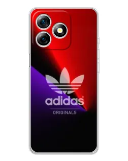 Чехол для Ulefone Note 18 Pro с картинкой «Adidas Red Neon»