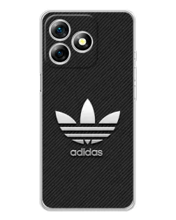 Чехол для Ulefone Note 18 Pro с картинкой «Adidas Карбоновая текстура»