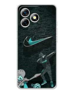 Чехол для Ulefone Note 18 Pro с картинкой «Спортивный арт Nike»