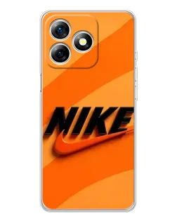 Чехол для Ulefone Note 18 Pro с картинкой «Оранжевый драйв Nike»