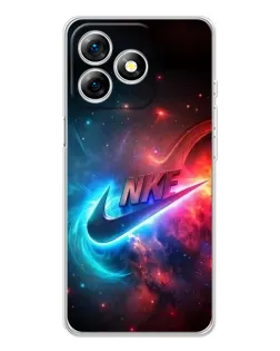 Чехол для Ulefone Note 18 Pro с картинкой «Огненный логотип Nike»