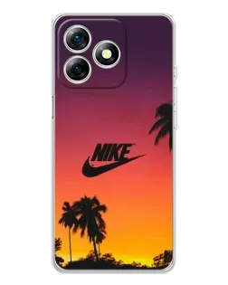 Чехол для Ulefone Note 18 Pro с картинкой «Nike на закате солнца»