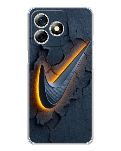 Чехол для Ulefone Note 18 Pro с картинкой «Объемный логотип Найк» Чехол для Ulefone Note 18 Pro с картинкой «Объемный логотип Найк»