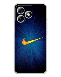Чехол для Ulefone Note 18 Pro с картинкой «Синий пульс Nike»