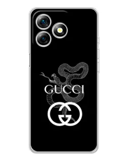 Чехол для Ulefone Note 18 Pro с картинкой «Gucci — серебряная змея» Чехол для Ulefone Note 18 Pro с картинкой «Gucci — серебряная змея»