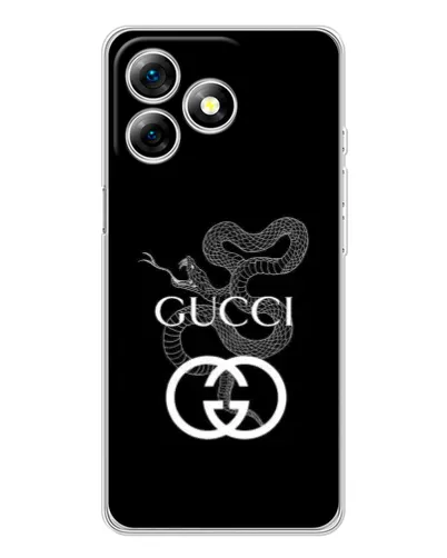 Чехол для Ulefone Note 18 Pro с картинкой «Gucci — серебряная змея» Чехол для Ulefone Note 18 Pro с картинкой «Gucci — серебряная змея»