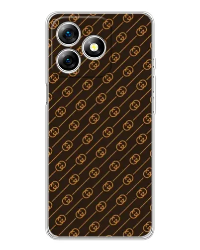 Чехол для Ulefone Note 18 Pro с картинкой «Gucci — золотые диагонали» Чехол для Ulefone Note 18 Pro с картинкой «Gucci — золотые диагонали»