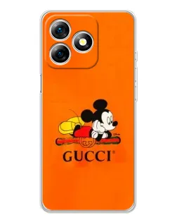 Чехол для Ulefone Note 18 Pro с картинкой «Микки Маус Gucci — оранж» Чехол для Ulefone Note 18 Pro с картинкой «Микки Маус Gucci — оранж»