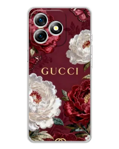 Чехол для Ulefone Note 18 Pro с картинкой «Gucci — бордовые розы» Чехол для Ulefone Note 18 Pro с картинкой «Gucci — бордовые розы»