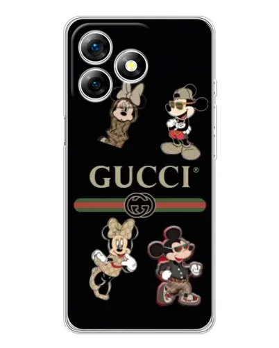 Чехол для Ulefone Note 18 Pro с картинкой «Gucci — герои Disney и монограмма» Чехол для Ulefone Note 18 Pro с картинкой «Gucci — герои Disney и монограмма»