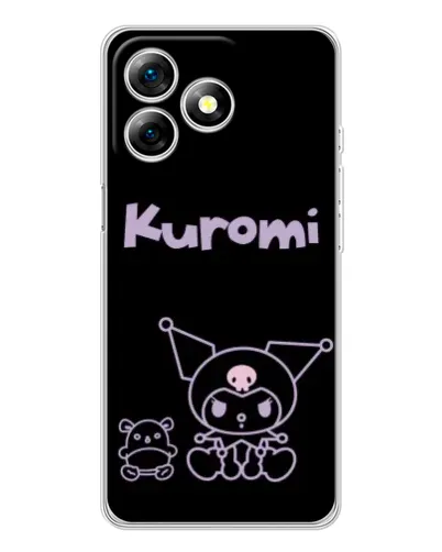 Чехол для Ulefone Note 18 Pro с картинкой «Kuromi — черный минимализм» Чехол для Ulefone Note 18 Pro с картинкой «Kuromi — черный минимализм»