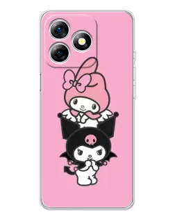 Чехол для Ulefone Note 18 Pro с картинкой «My Melody и Kuromi»