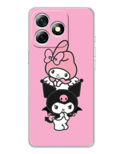 Чехол для Ulefone Note 18 Pro с картинкой «My Melody и Kuromi» Чехол для Ulefone Note 18 Pro с картинкой «My Melody и Kuromi»