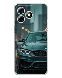 Чохол для Ulefone Note 18 Pro з картинкою «BMW у вогнях міста»