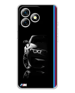 Чохол для Ulefone Note 18 Pro з картинкою «Силует BMW в темряві»