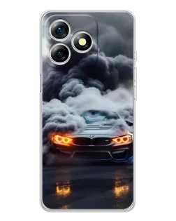 Чохол для Ulefone Note 18 Pro з картинкою «BMW у диму»
