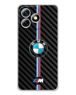 Чохол для Ulefone Note 18 Pro з картинкою «Емблема BMW та карбон»