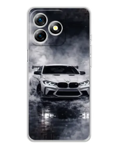 Чехол для Ulefone Note 18 Pro с картинкой «BMW сквозь туман»