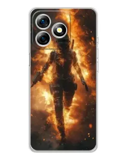 Чохол для Ulefone Note 18 Pro з картинкою «BMW — швидкість у дощі»
