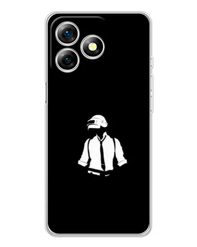 Чохол для Ulefone Note 18 Pro з картинкою «PUBG — білий шолом»