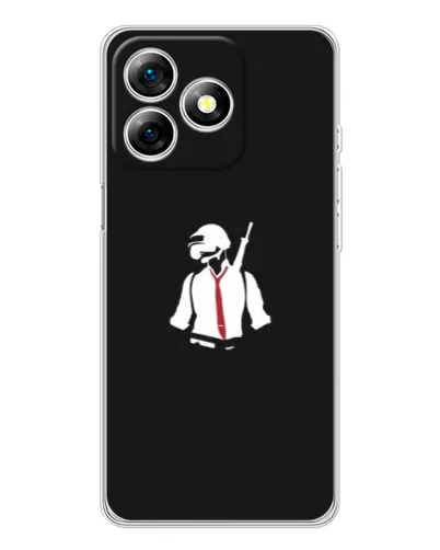 Чохол для Ulefone Note 18 Pro з картинкою «PUBG — силует воїна»