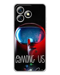 Чохол для Ulefone Note 18 Pro з картинкою «Червоний імпостер — макро»