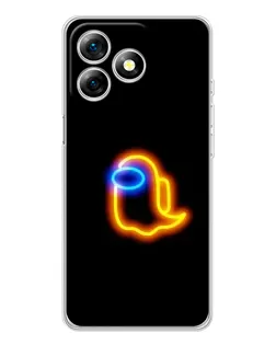 Чохол для Ulefone Note 18 Pro з картинкою «Among Us неонове сяйво»