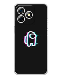 Чохол для Ulefone Note 18 Pro з картинкою «Among Us неон»